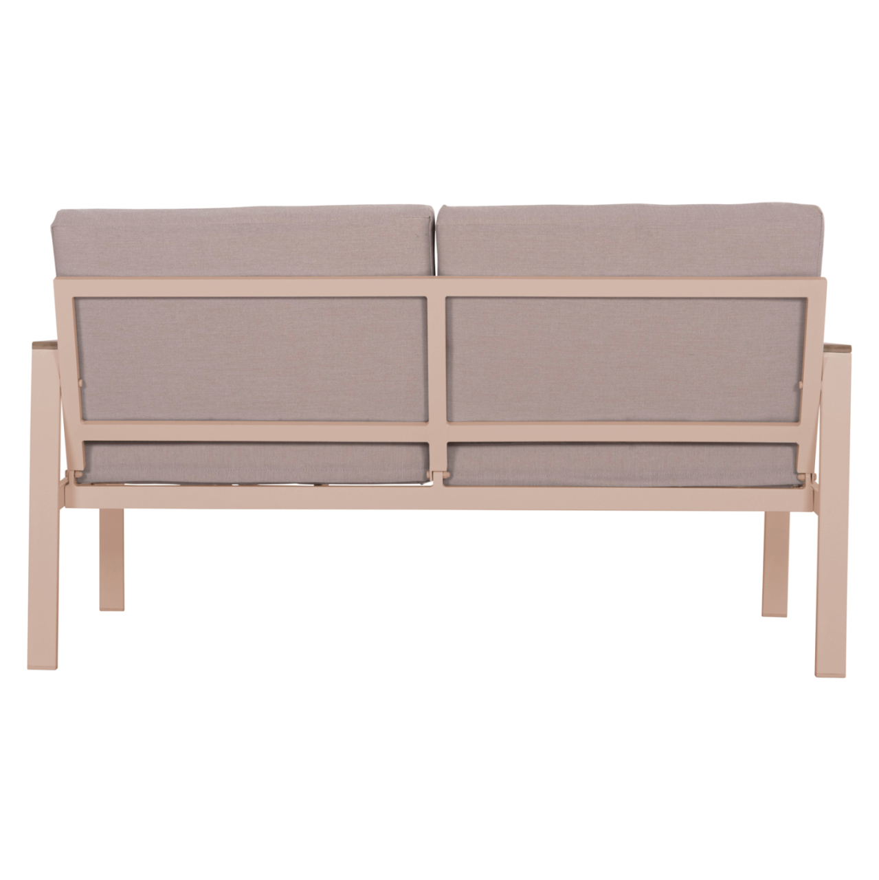 OUTDOOR 2-SEATER SOFA SAFIN HM6279.04 ALUMINUM and CUSHIONS IN CAPPUCCINO 140x70x77Hcm. [6]