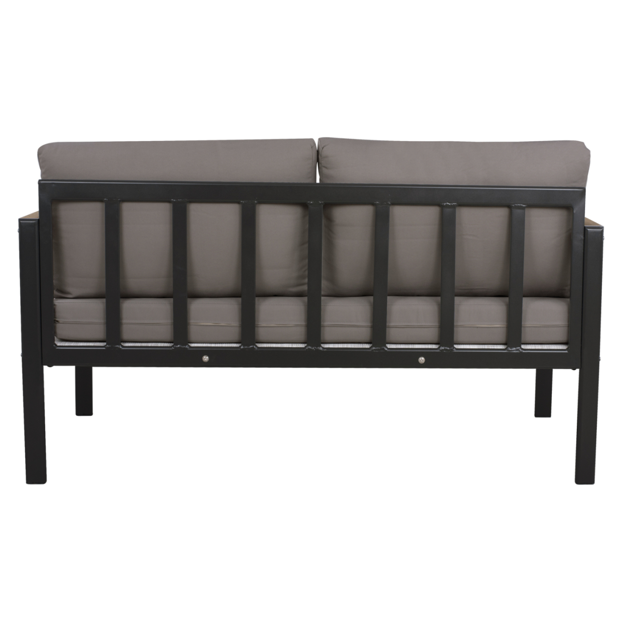 OUTDOOR 2-SEATER SOFA SAFIYA HM5523.02 ALUMINUM IN ANTHRACITE--GREY CUSHIONS 144x70x85Hcm. [4]