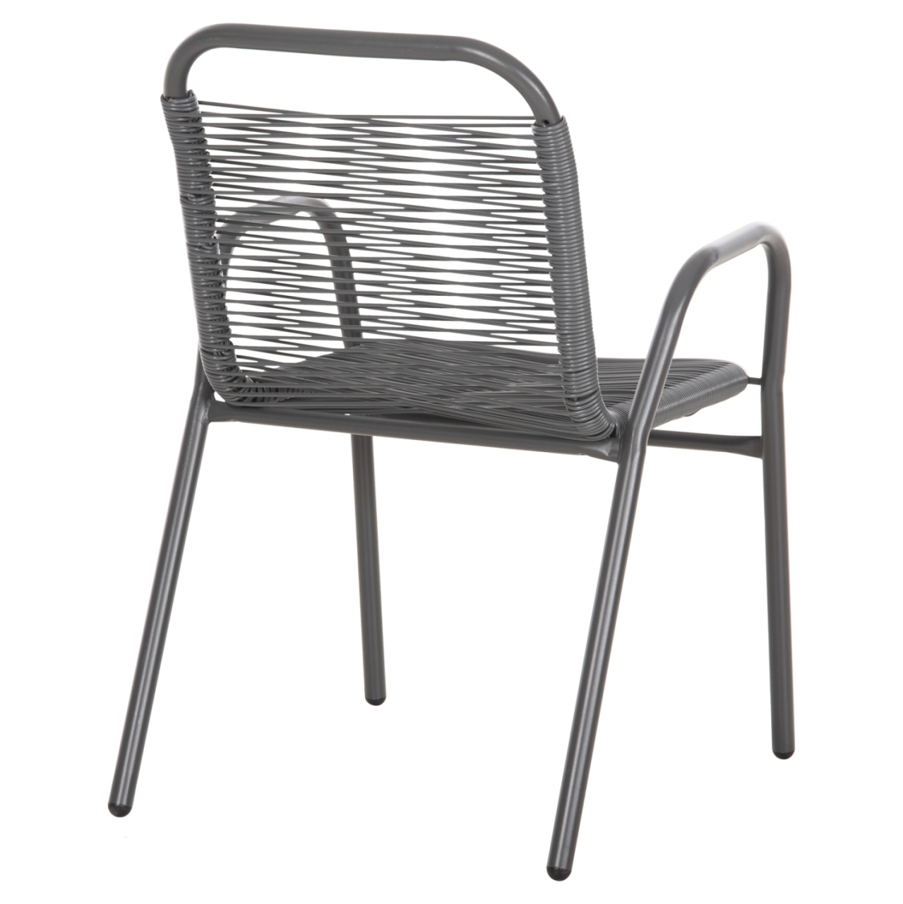 OUTDOOR ARMCHAIR AVRIL HM5968.01 METAL AND SYNTHETIC RATTAN IN GREY COLOR 54.5x56x78H [5]