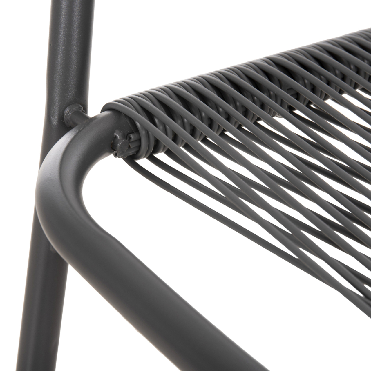 OUTDOOR ARMCHAIR AVRIL HM5968.01 METAL AND SYNTHETIC RATTAN IN GREY COLOR 54.5x56x78H [9]