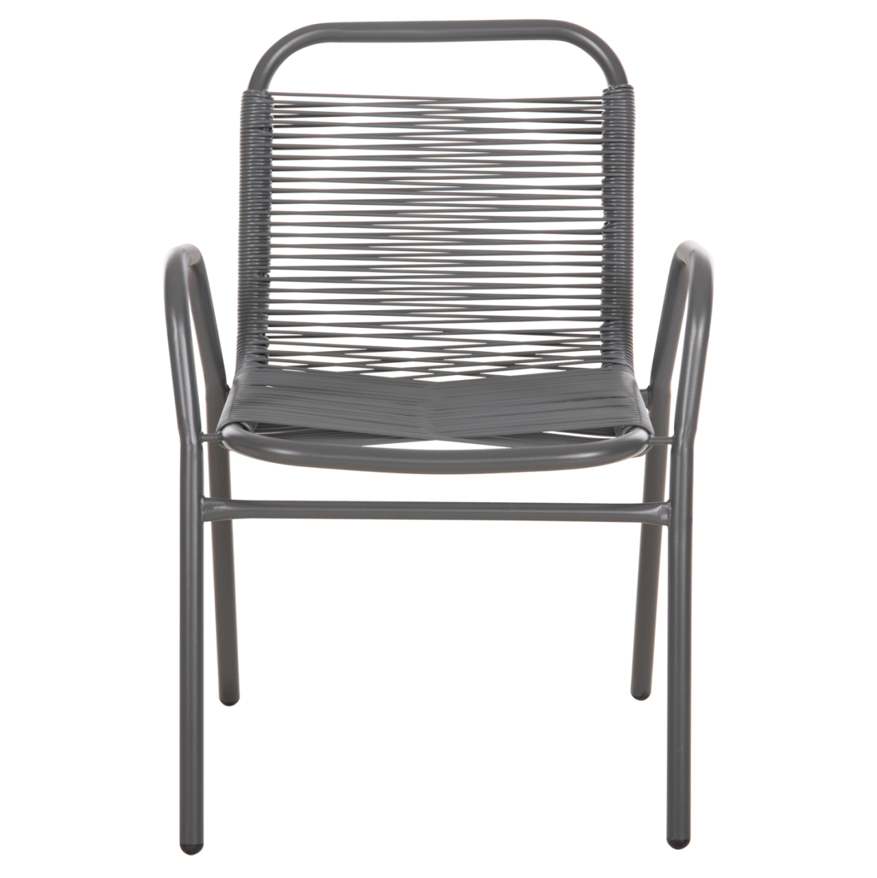 OUTDOOR ARMCHAIR AVRIL HM5968.01 METAL AND SYNTHETIC RATTAN IN GREY COLOR 54.5x56x78H [3]