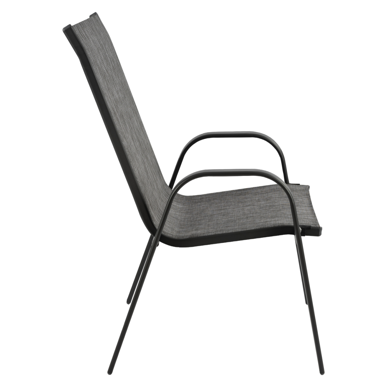OUTDOOR ARMCHAIR LEON HM5000.01 GREY METAL FRAME-GREY TEXTILENE 54x70x93Hcm. [4]