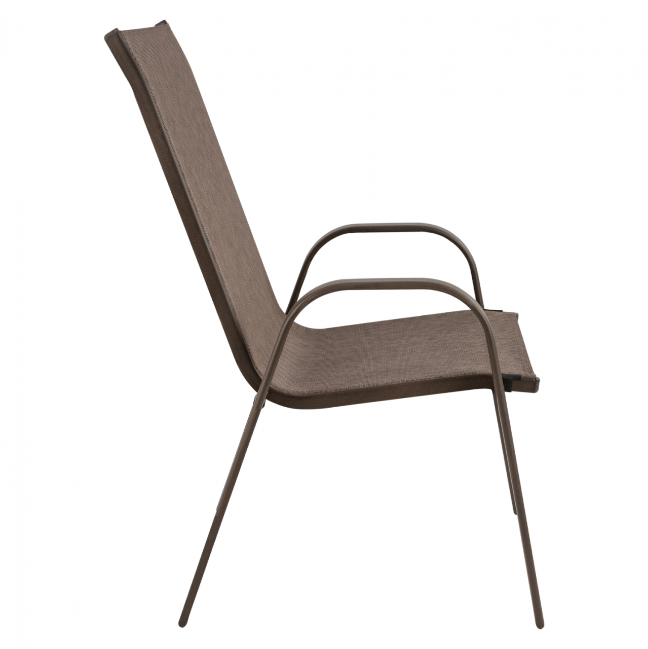 OUTDOOR ARMCHAIR LEON HM5000.02 BROWN METAL FRAME-BROWN TEXTILENE 54x70x93Hcm. [4]
