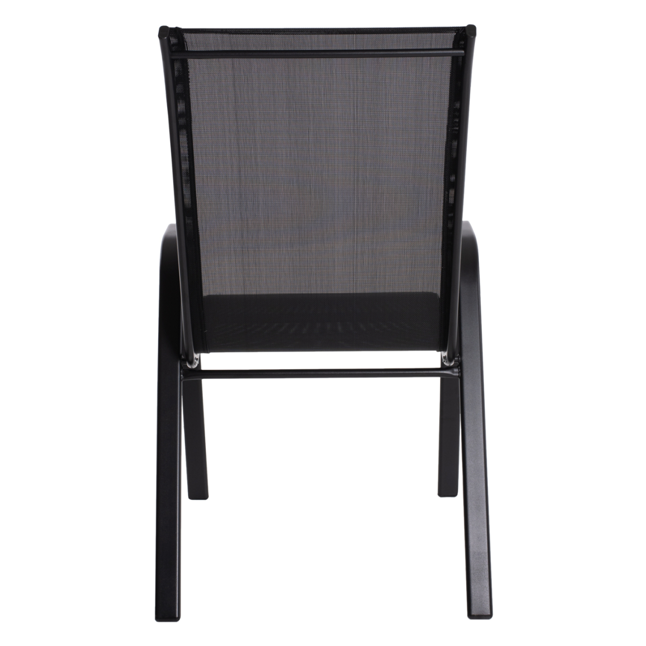 OUTDOOR ARMCHAIR LEON HM5000.03 BLACK METAL-BLACK TEXTILENE 55x77x95Hcm. [6]