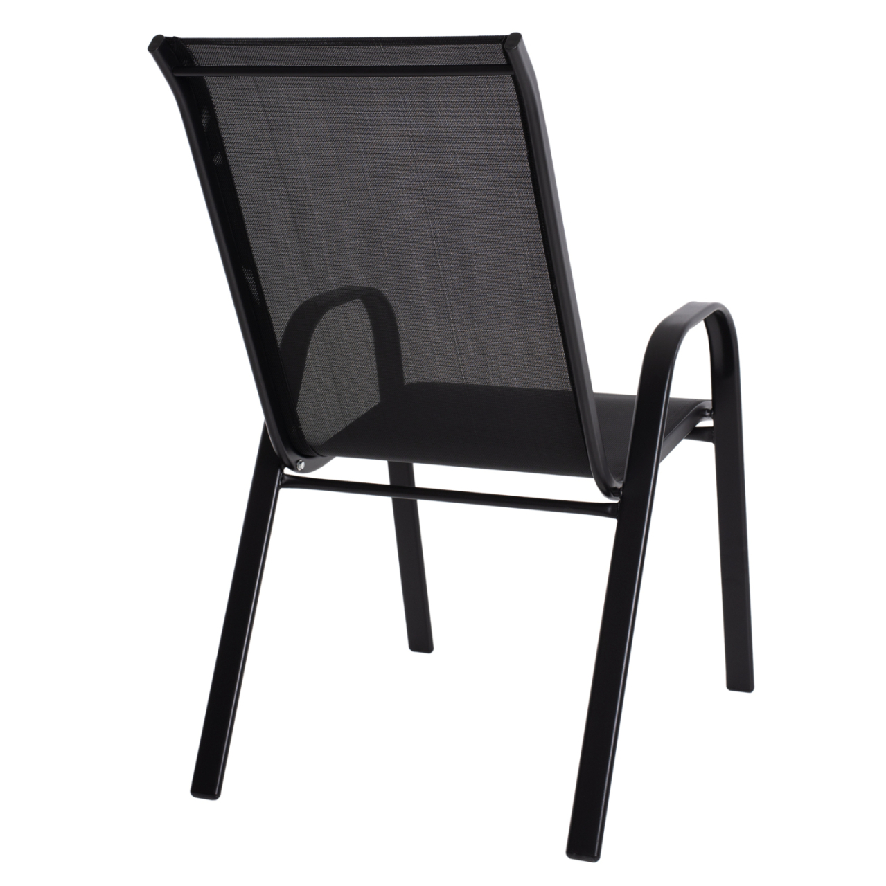 OUTDOOR ARMCHAIR LEON HM5000.03 BLACK METAL-BLACK TEXTILENE 55x77x95Hcm. [5]