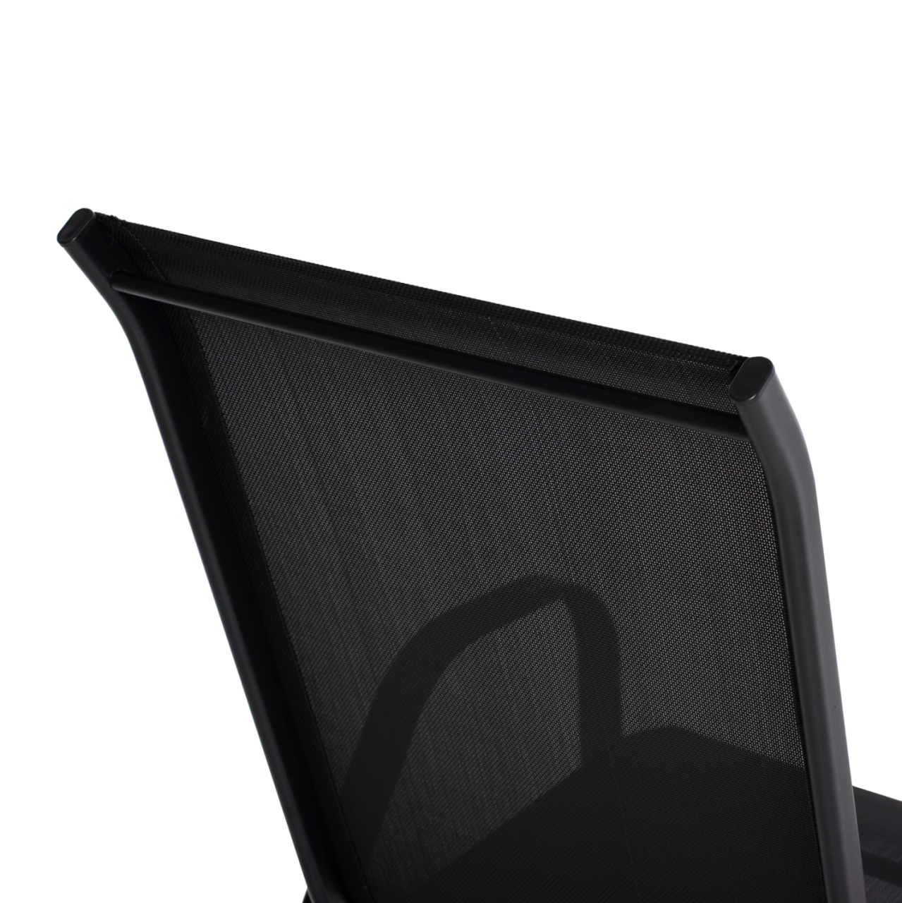 OUTDOOR ARMCHAIR LEON HM5000.03 BLACK METAL-BLACK TEXTILENE 55x77x95Hcm. [10]