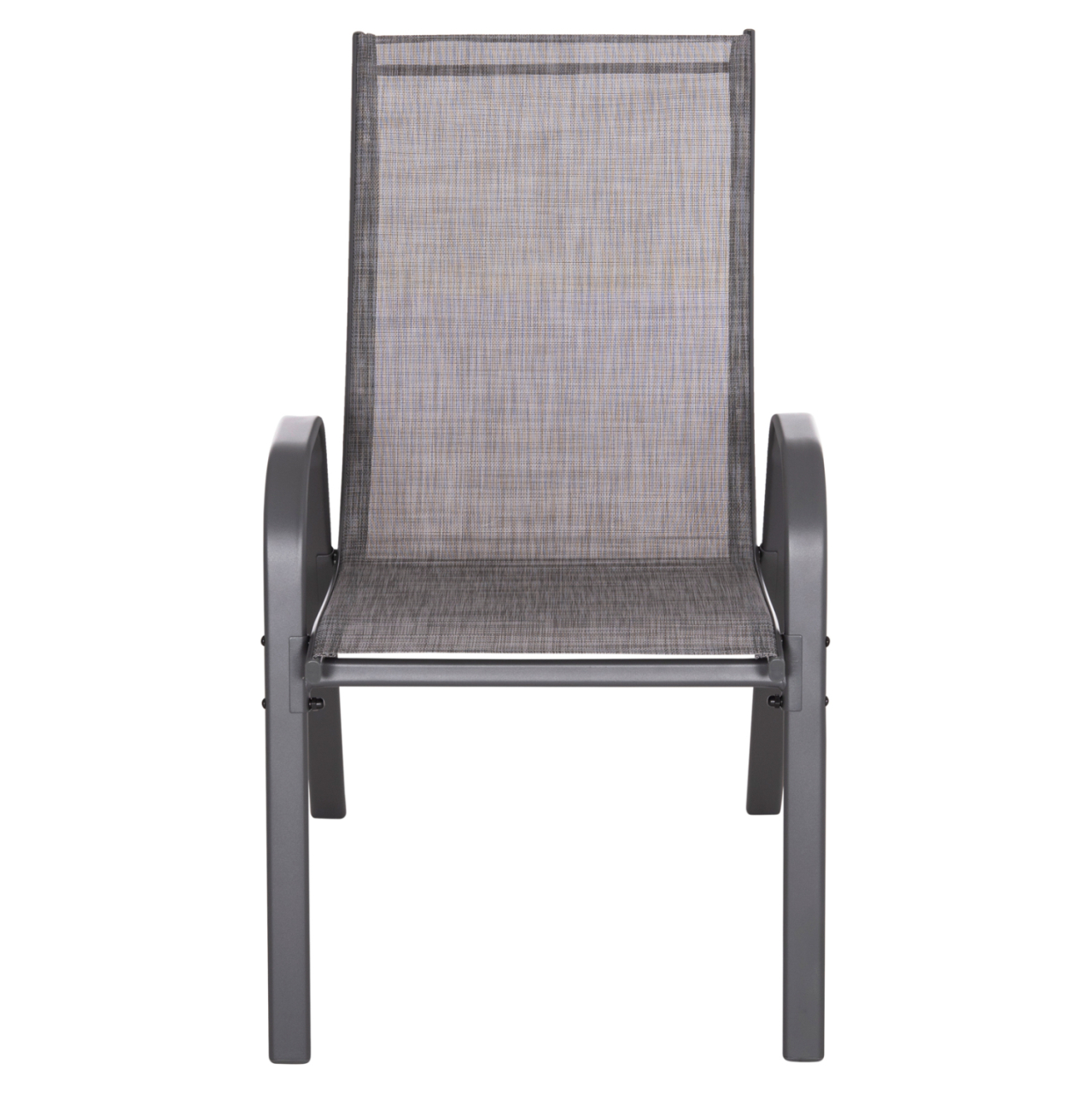 OUTDOOR ARMCHAIR LEON HM5000.41 GREY METAL FRAME and TEXTILENE-4PCS SET- 55x70x91Hcm. [3]