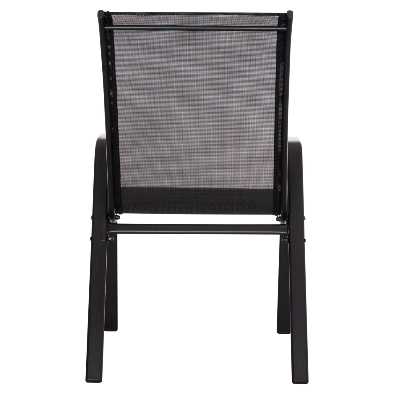 OUTDOOR ARMCHAIR LEON HM5000.43 BLACK METAL FRAME and TEXTILENE-4PCS SET- 55x70x91Hcm. [6]