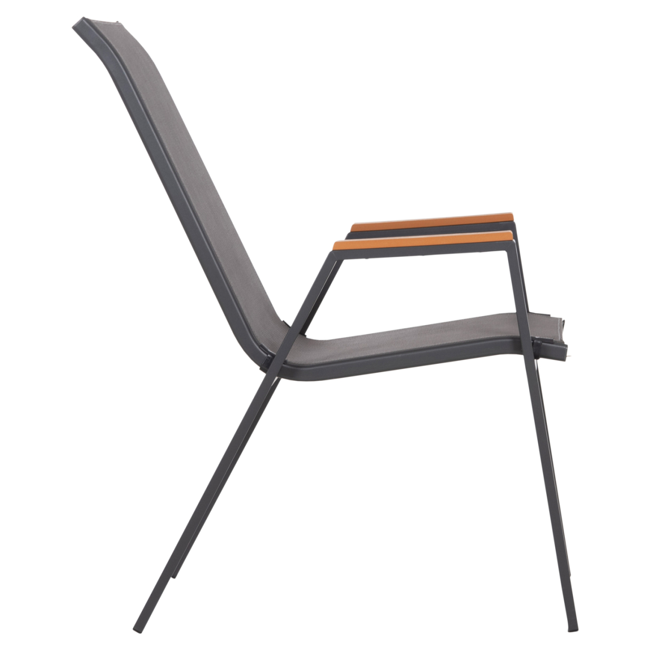 OUTDOOR ARMCHAIR LEONE HM6429.01 GREY METAL FRAME-GREY TEXTILENE 55x74x90Hcm. [4]