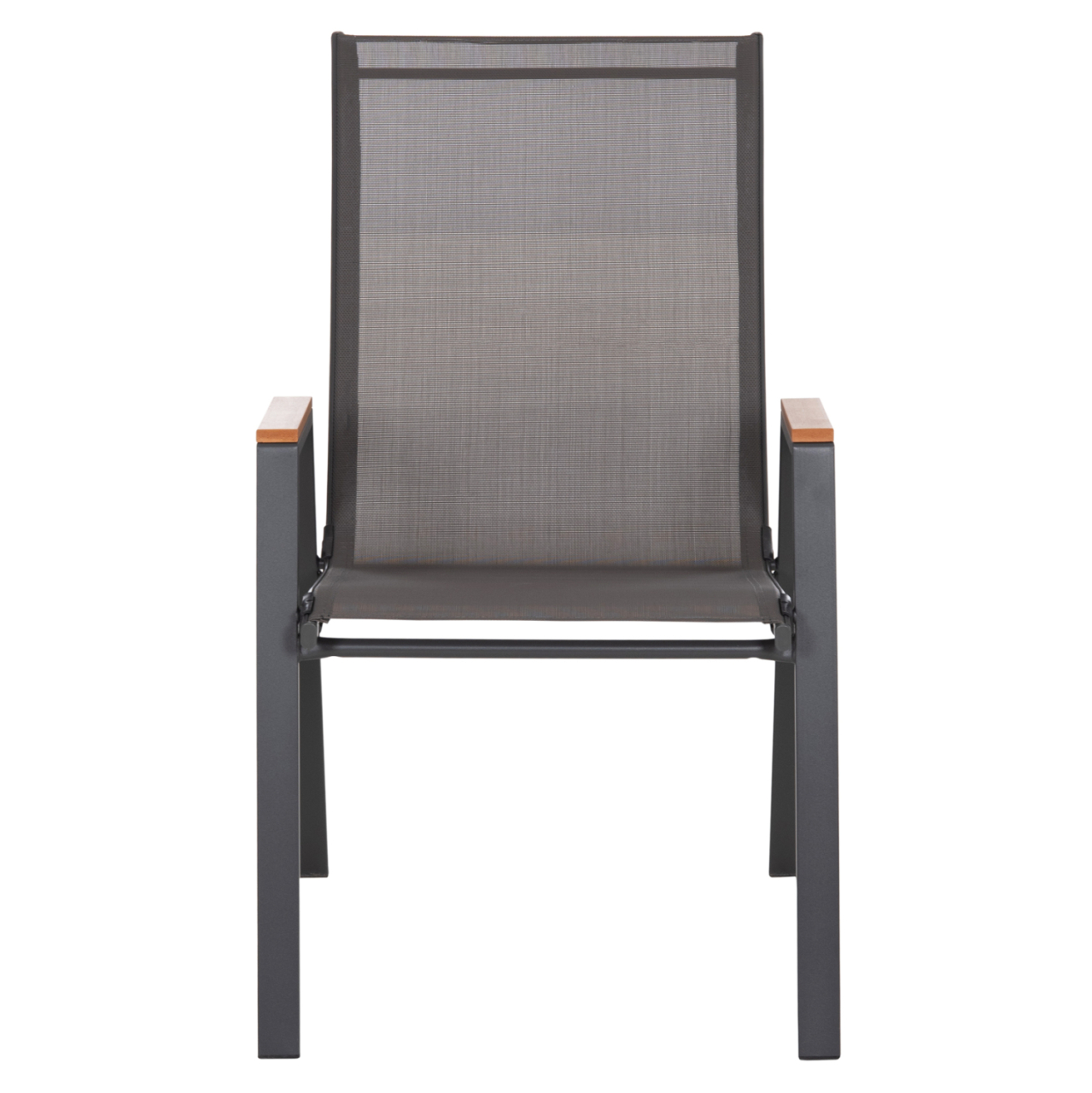 OUTDOOR ARMCHAIR LEONE HM6429.01 GREY METAL FRAME-GREY TEXTILENE 55x74x90Hcm. [3]