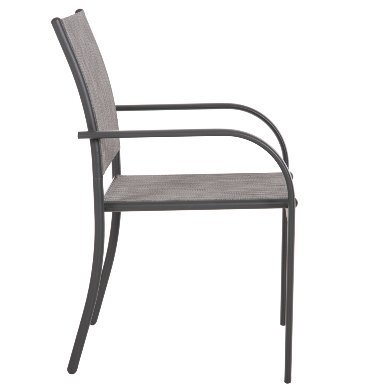 OUTDOOR ARMCHAIR REDAN HM5976.01 GREY METAL-GREY TEXTILENE 56x60x88Hcm. [4]