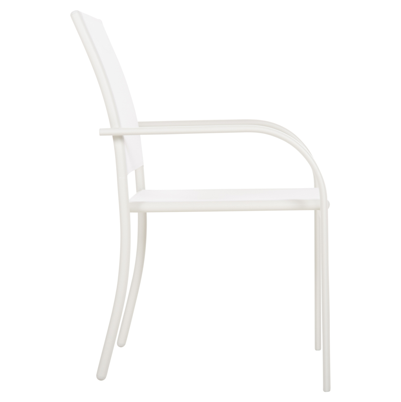 OUTDOOR ARMCHAIR REDAN HM5976.02 WHITE METAL-WHITE TEXTILENE 56x60x88Hcm. [4]