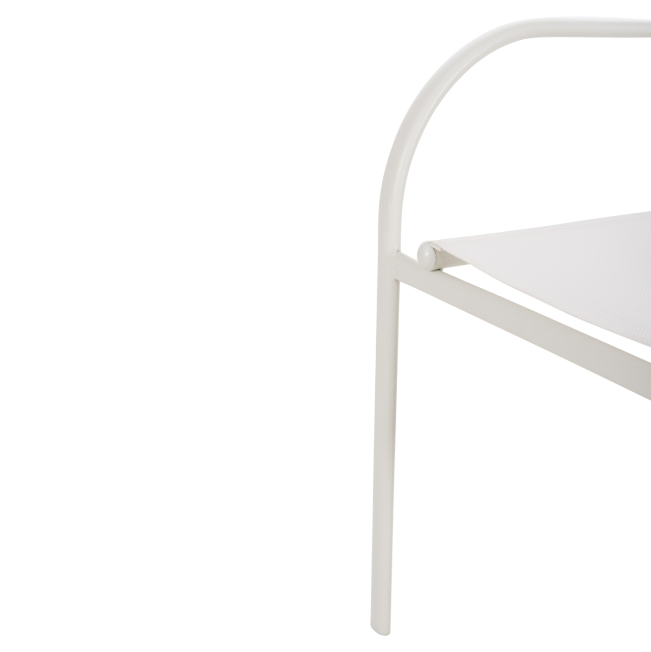 OUTDOOR ARMCHAIR REDAN HM5976.02 WHITE METAL-WHITE TEXTILENE 56x60x88Hcm. [10]