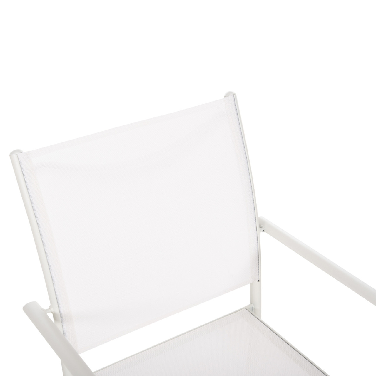 OUTDOOR ARMCHAIR REDAN HM5976.02 WHITE METAL-WHITE TEXTILENE 56x60x88Hcm. [7]