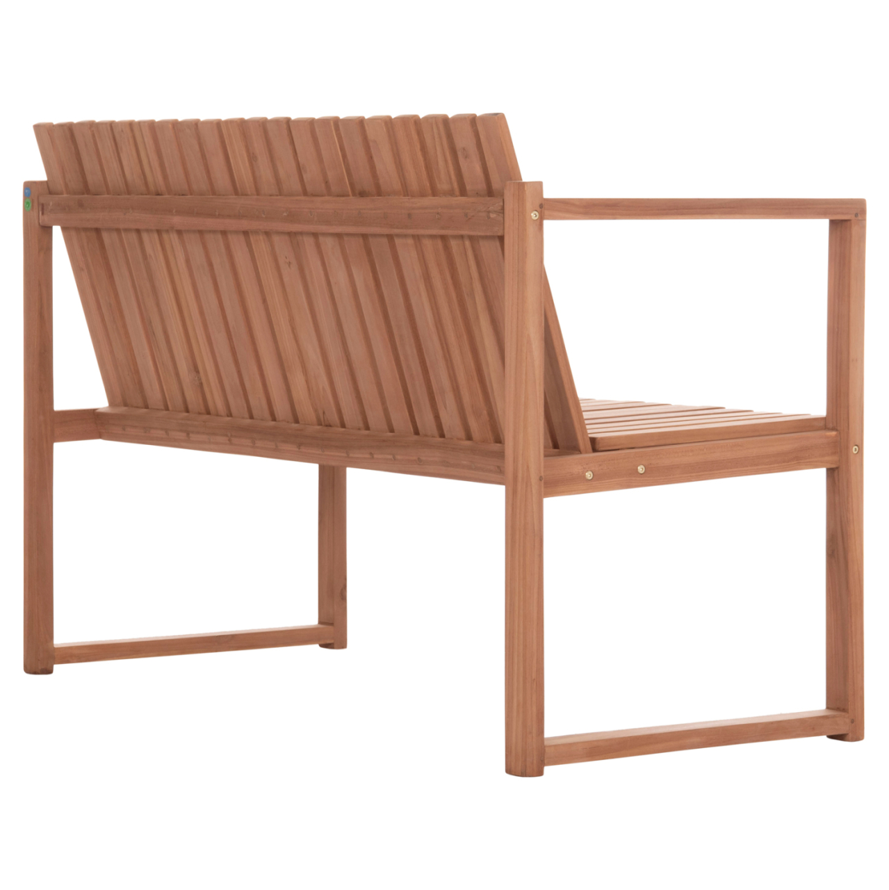 OUTDOOR BENCH 2-SEATER VED HM18124 TEAK WOOD IN NATURAL COLOR 130x60x86Hcm. [5]