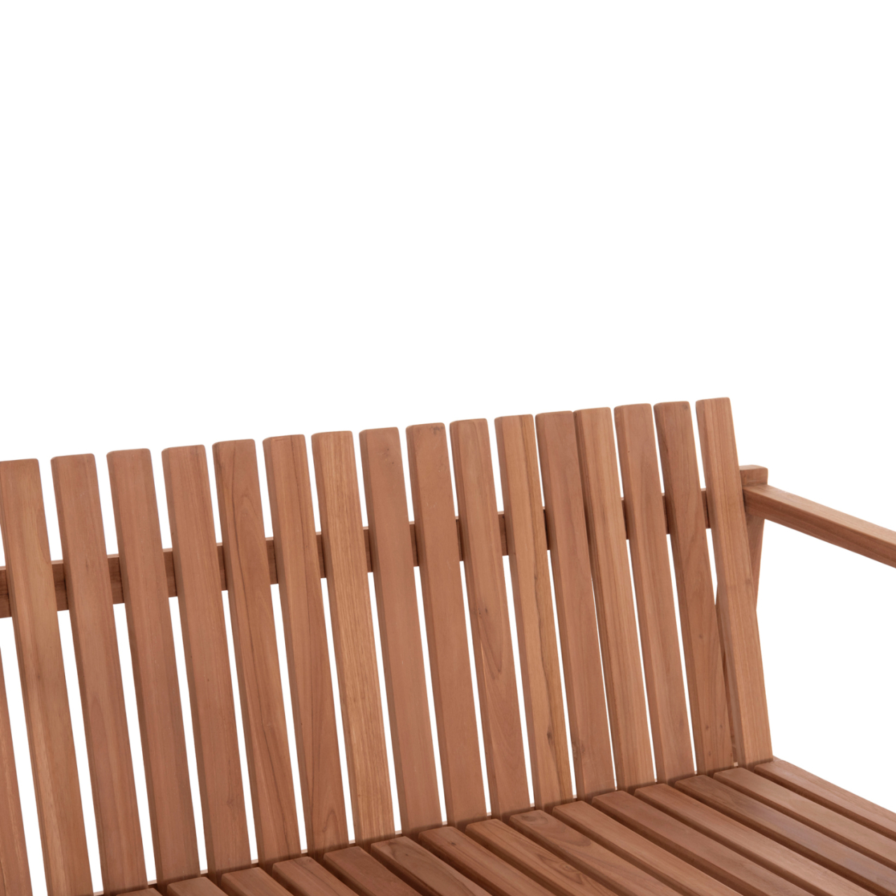 OUTDOOR BENCH 2-SEATER VED HM18124 TEAK WOOD IN NATURAL COLOR 130x60x86Hcm. [7]