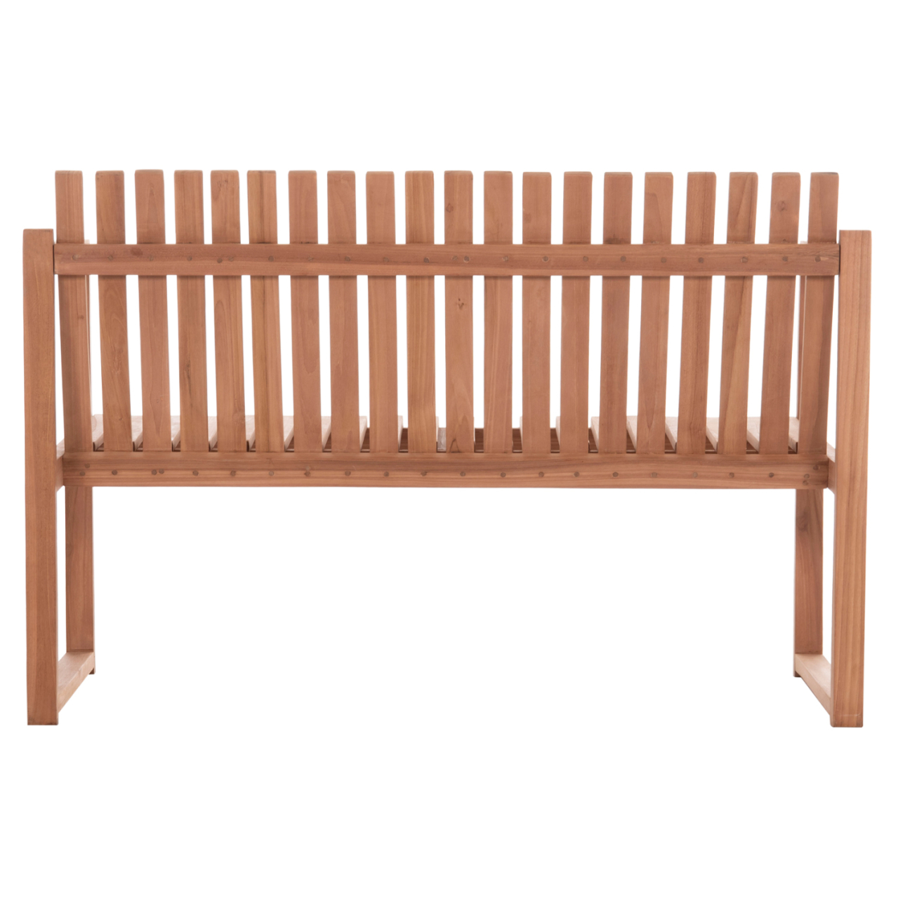 OUTDOOR BENCH 2-SEATER VED HM18124 TEAK WOOD IN NATURAL COLOR 130x60x86Hcm. [6]