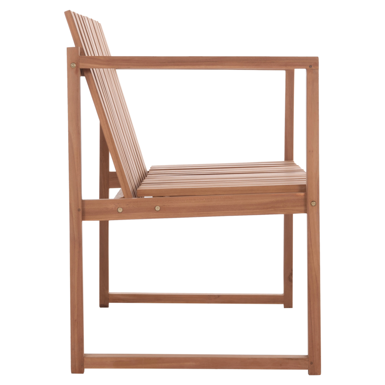 OUTDOOR BENCH 2-SEATER VED HM18124 TEAK WOOD IN NATURAL COLOR 130x60x86Hcm. [4]