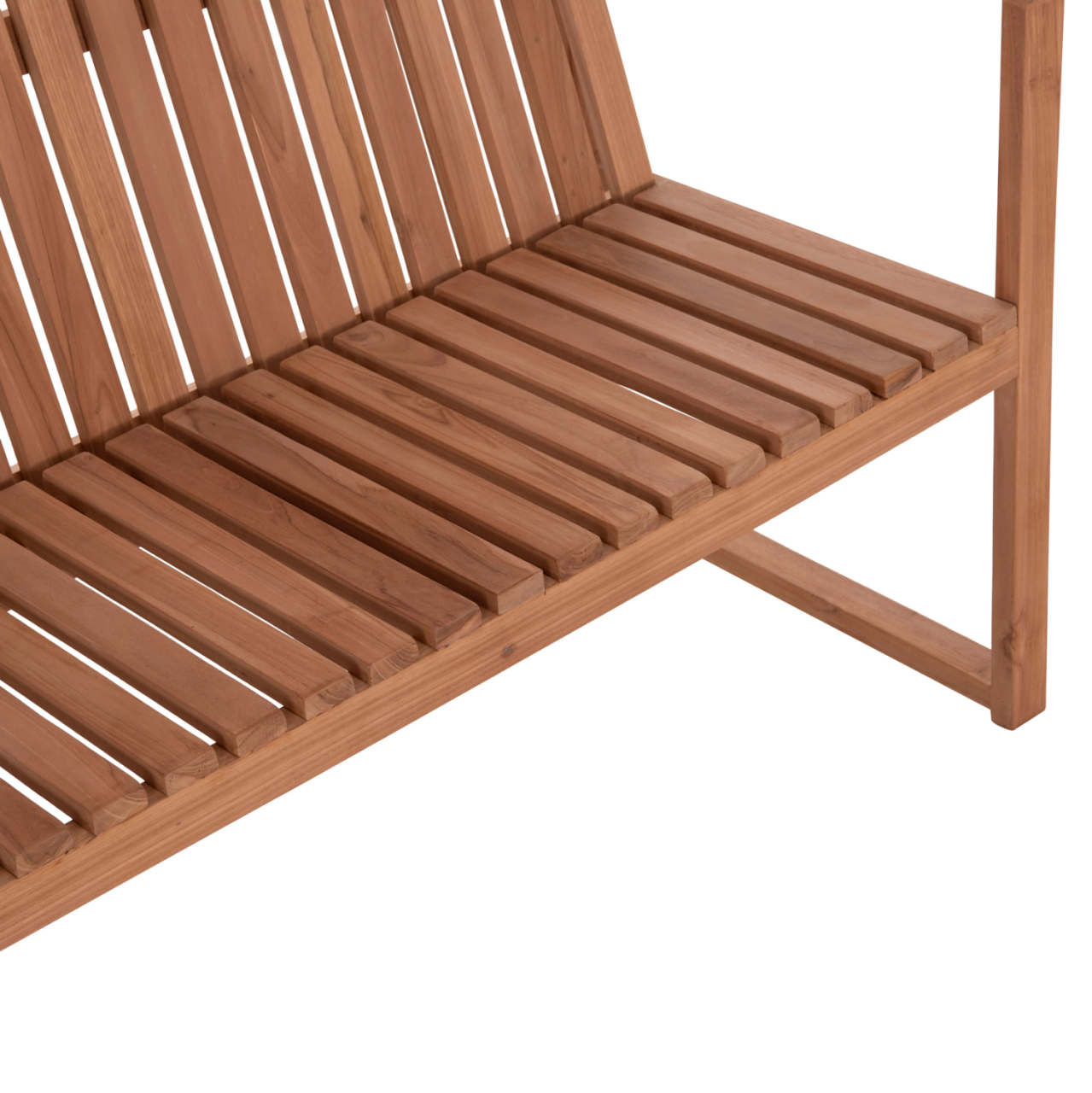 OUTDOOR BENCH 2-SEATER VED HM18124 TEAK WOOD IN NATURAL COLOR 130x60x86Hcm. [8]