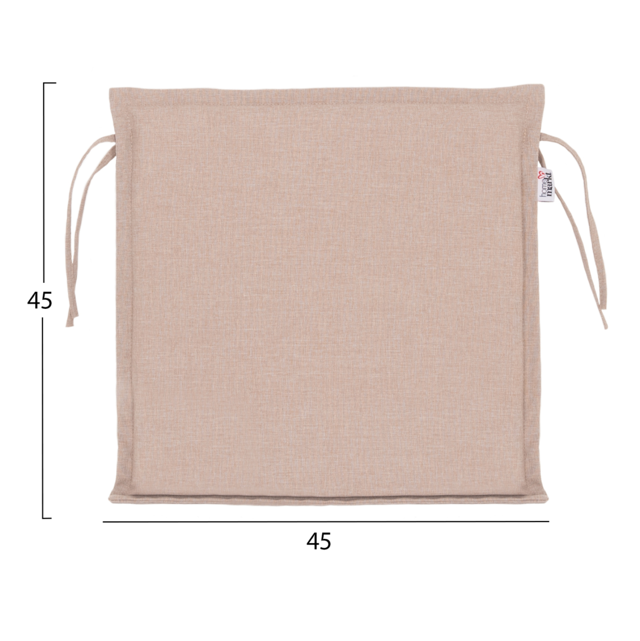 OUTDOOR CHAIR CUSHION VIND HM10930.22P OLEFIN FABRIC IN BEIGE 45x45x5(thickness)cm. [2]