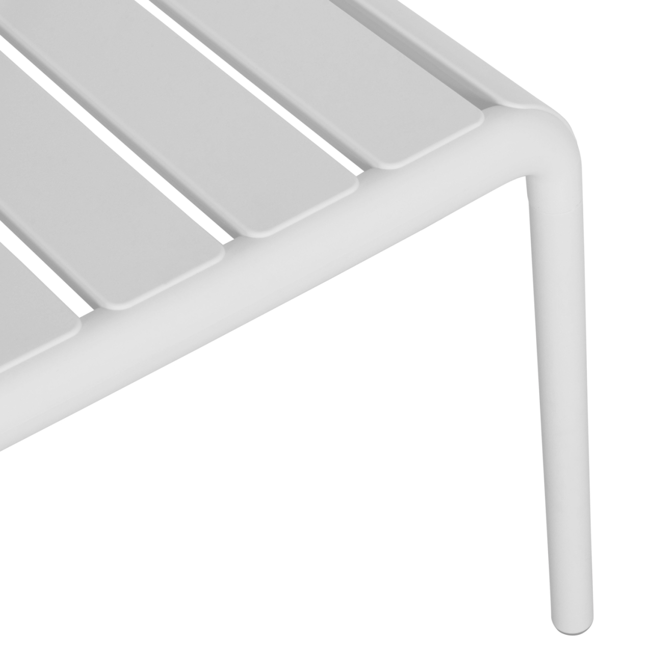 OUTDOOR COFFEE TABLE KORVER HM6334.01 POLYPROPYLENE IN WHITE 100x60x46Hcm. [6]