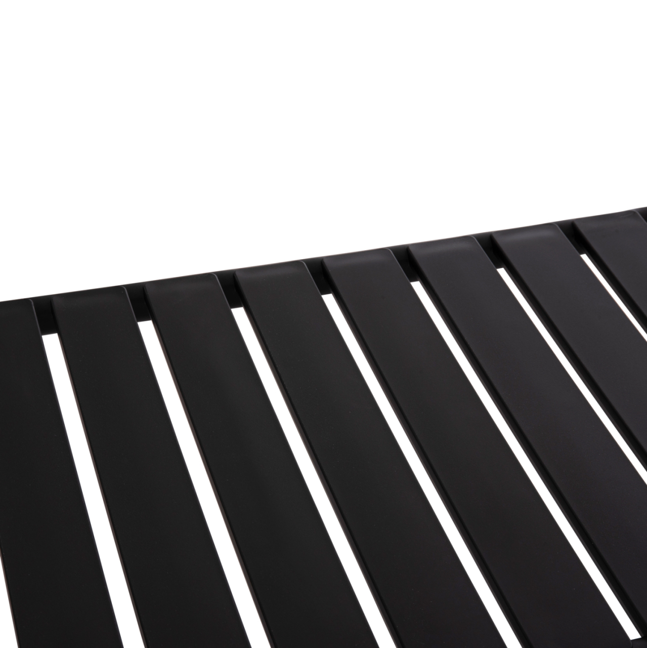 OUTDOOR COFFEE TABLE KORVER HM6334.02 POLYPROPYLENE IN BLACK 100x60x46Hcm. [6]
