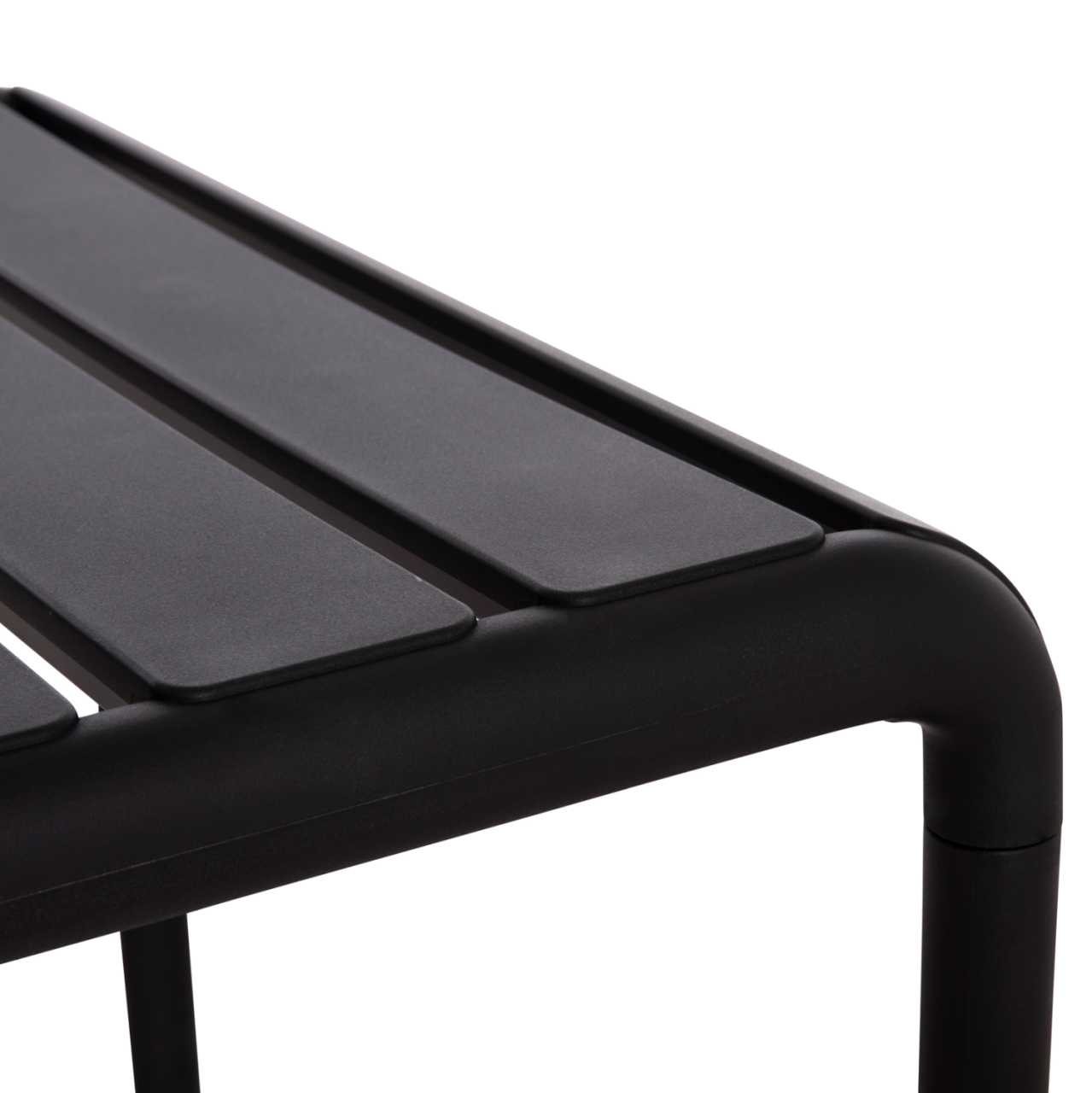 OUTDOOR COFFEE TABLE KORVER HM6334.02 POLYPROPYLENE IN BLACK 100x60x46Hcm. [8]