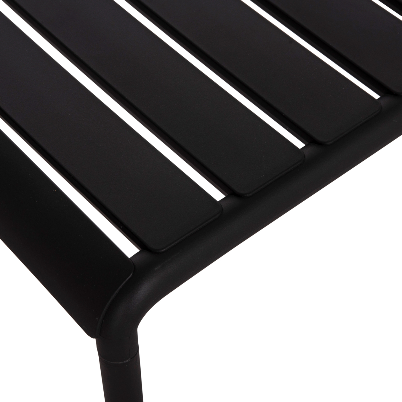 OUTDOOR COFFEE TABLE KORVER HM6334.02 POLYPROPYLENE IN BLACK 100x60x46Hcm. [7]