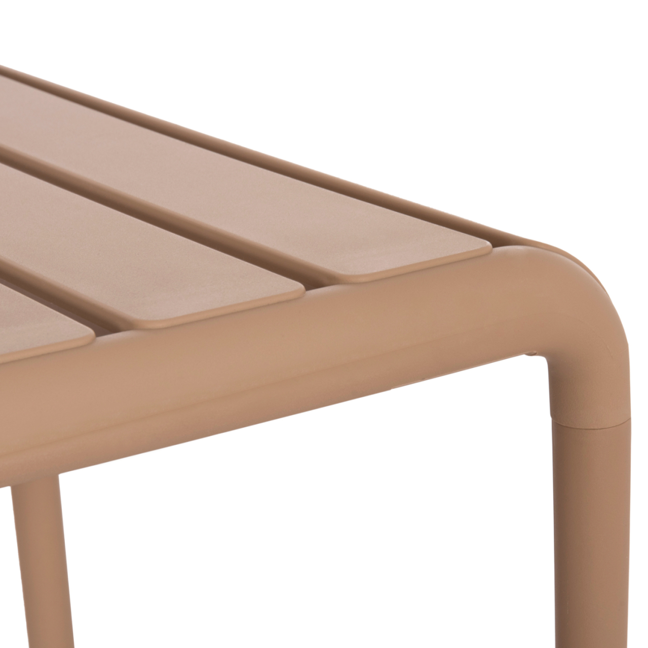 OUTDOOR COFFEE TABLE KORVER HM6334.04 POLYPROPYLENE IN CAPPUCCINO 100x60x46Hcm. [7]