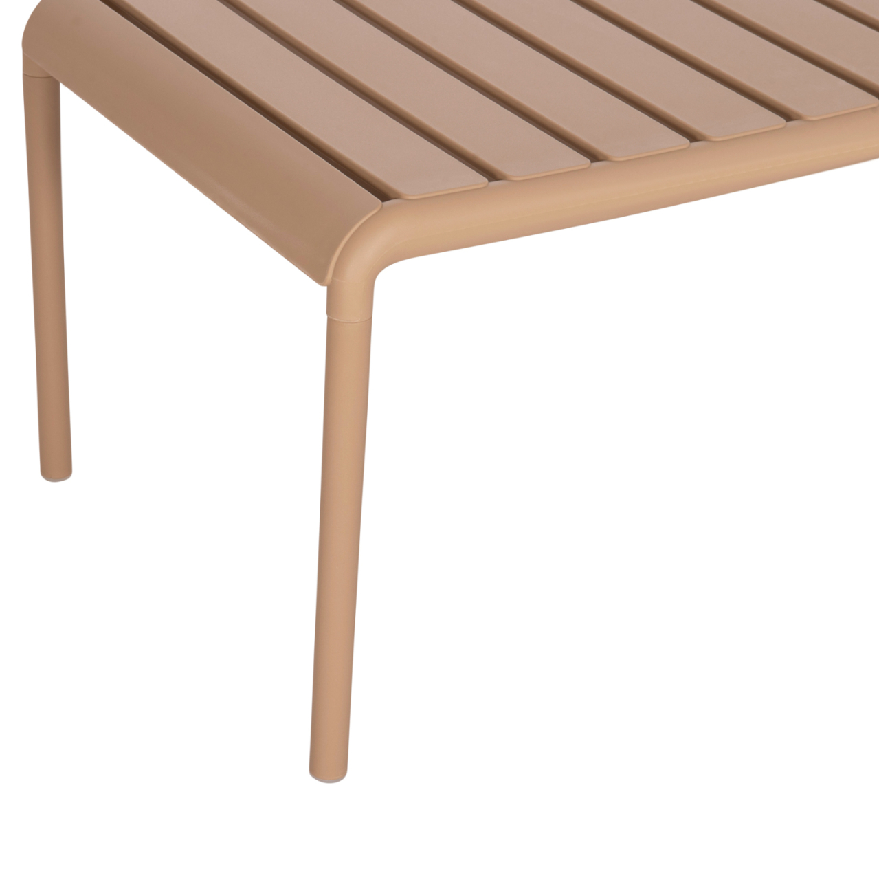 OUTDOOR COFFEE TABLE KORVER HM6334.04 POLYPROPYLENE IN CAPPUCCINO 100x60x46Hcm. [8]