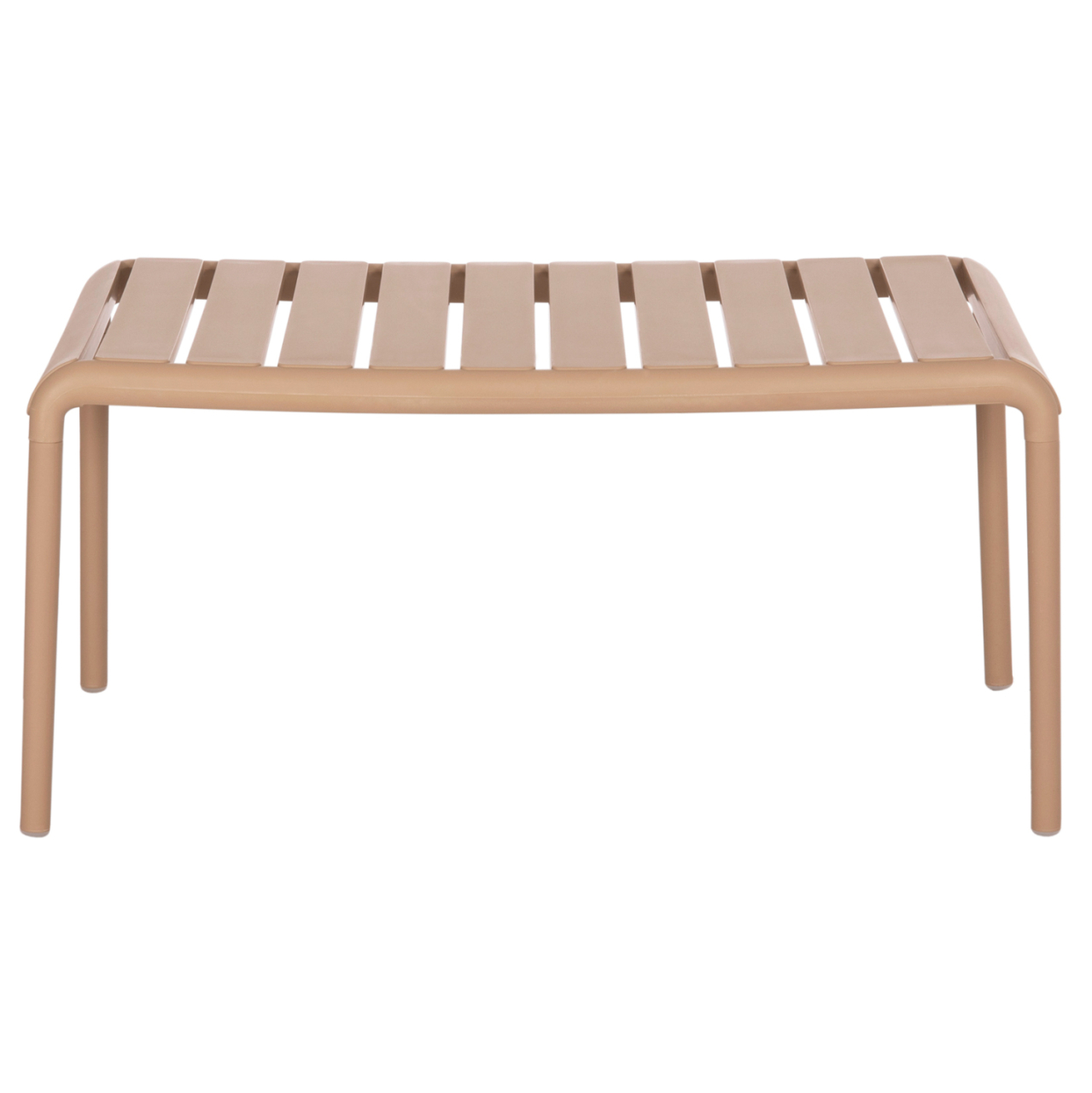 OUTDOOR COFFEE TABLE KORVER HM6334.04 POLYPROPYLENE IN CAPPUCCINO 100x60x46Hcm. [3]