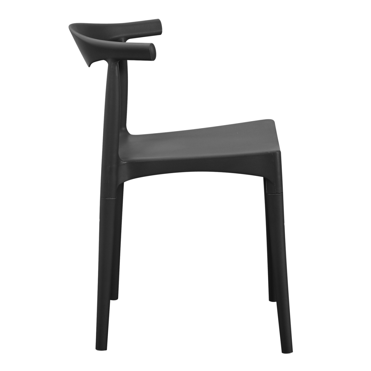 OUTDOOR DINING CHAIR ALOR HM6624.02 POLYPROPYLENE IN BLACK 47x55x74.5Hcm. [4]