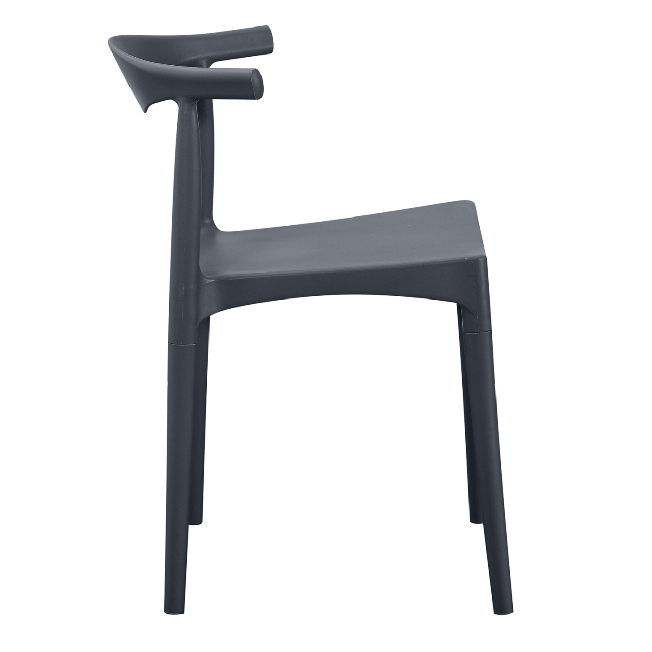 OUTDOOR DINING CHAIR ALOR HM6624.03 POLYPROPYLENE IN GREY 47x55x74.5Hcm. [4]