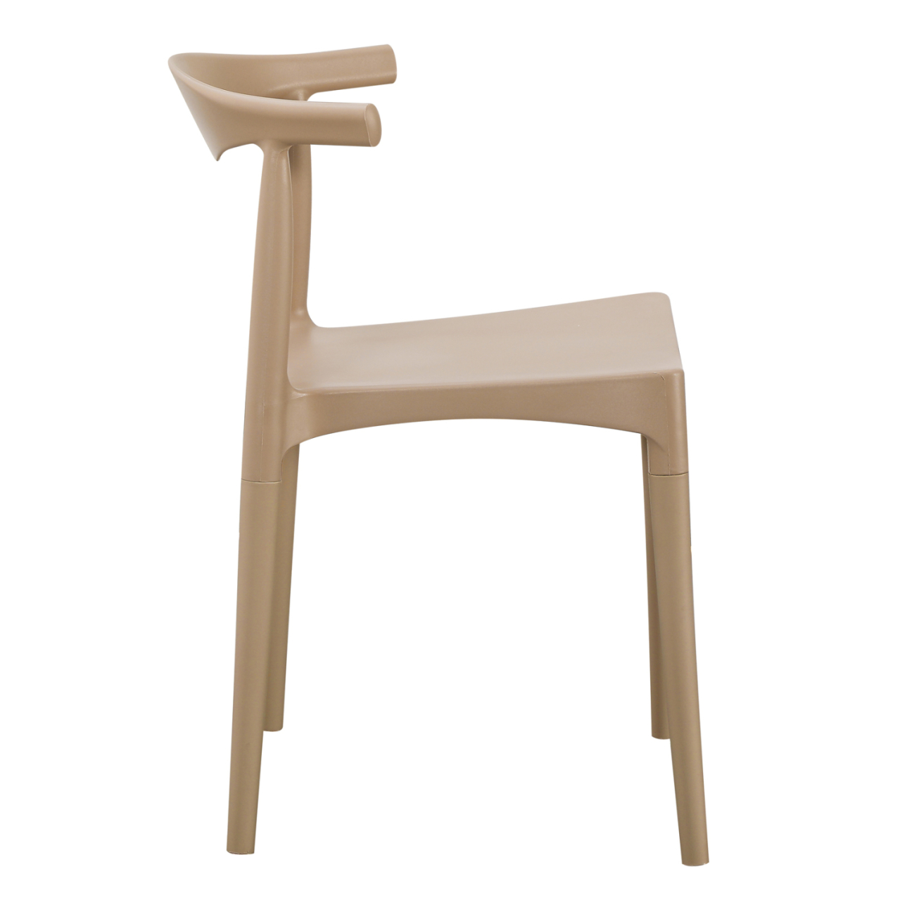 OUTDOOR DINING CHAIR ALOR HM6624.04 POLYPROPYLENE IN CAPPUCCINO 47x55x74.5Hcm. [4]