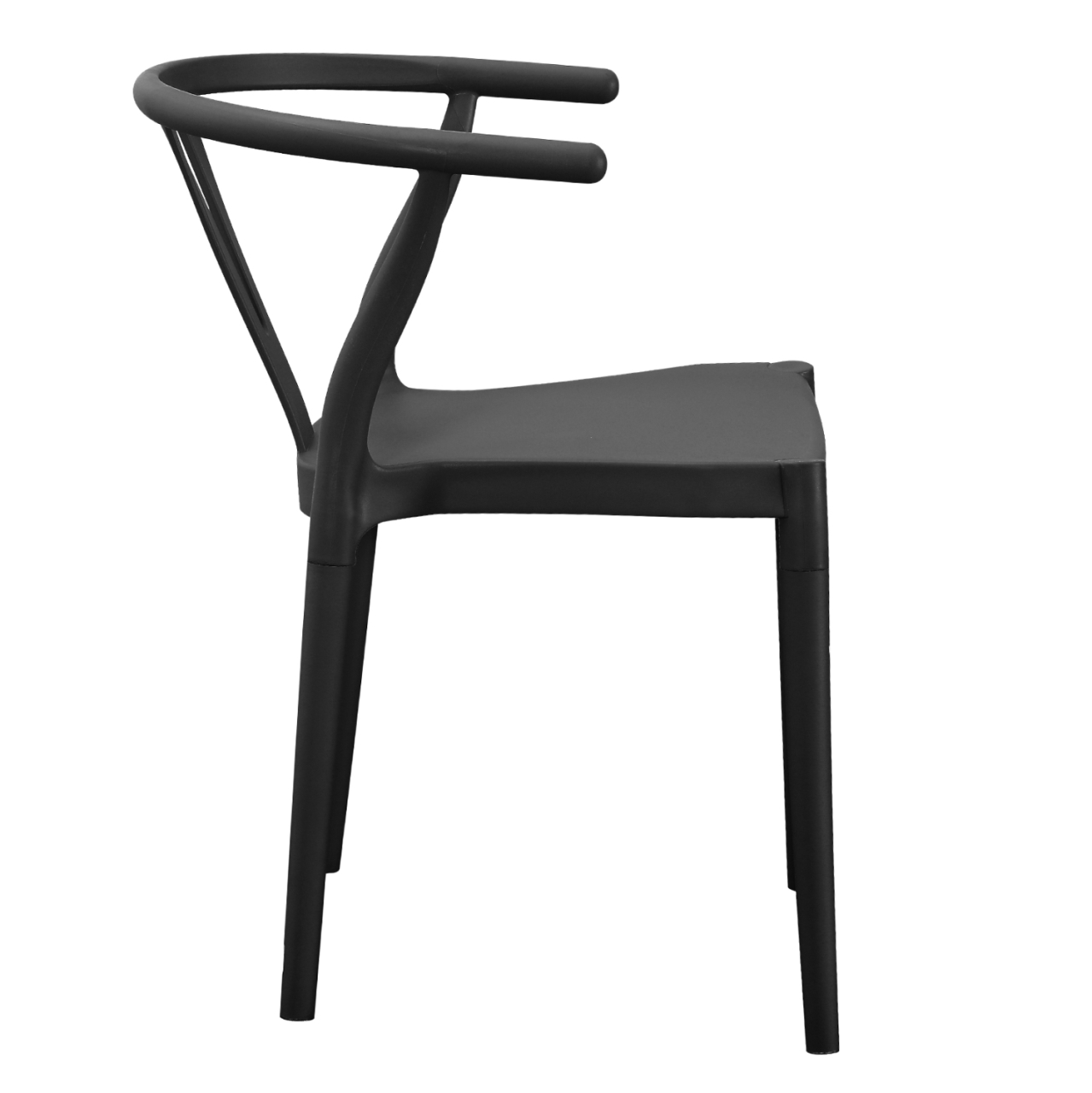 OUTDOOR DINING CHAIR BRAVE HM6625.02 POLPYPROPYLENE IN BLACK 47x42x84.5Hcm [4]