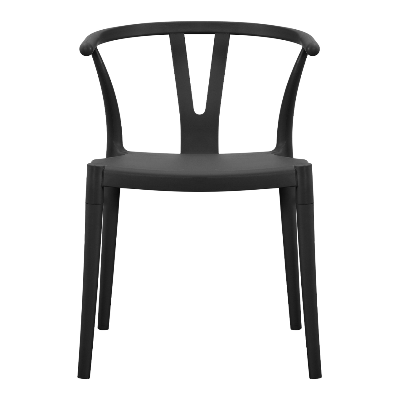 OUTDOOR DINING CHAIR BRAVE HM6625.02 POLPYPROPYLENE IN BLACK 47x42x84.5Hcm [3]