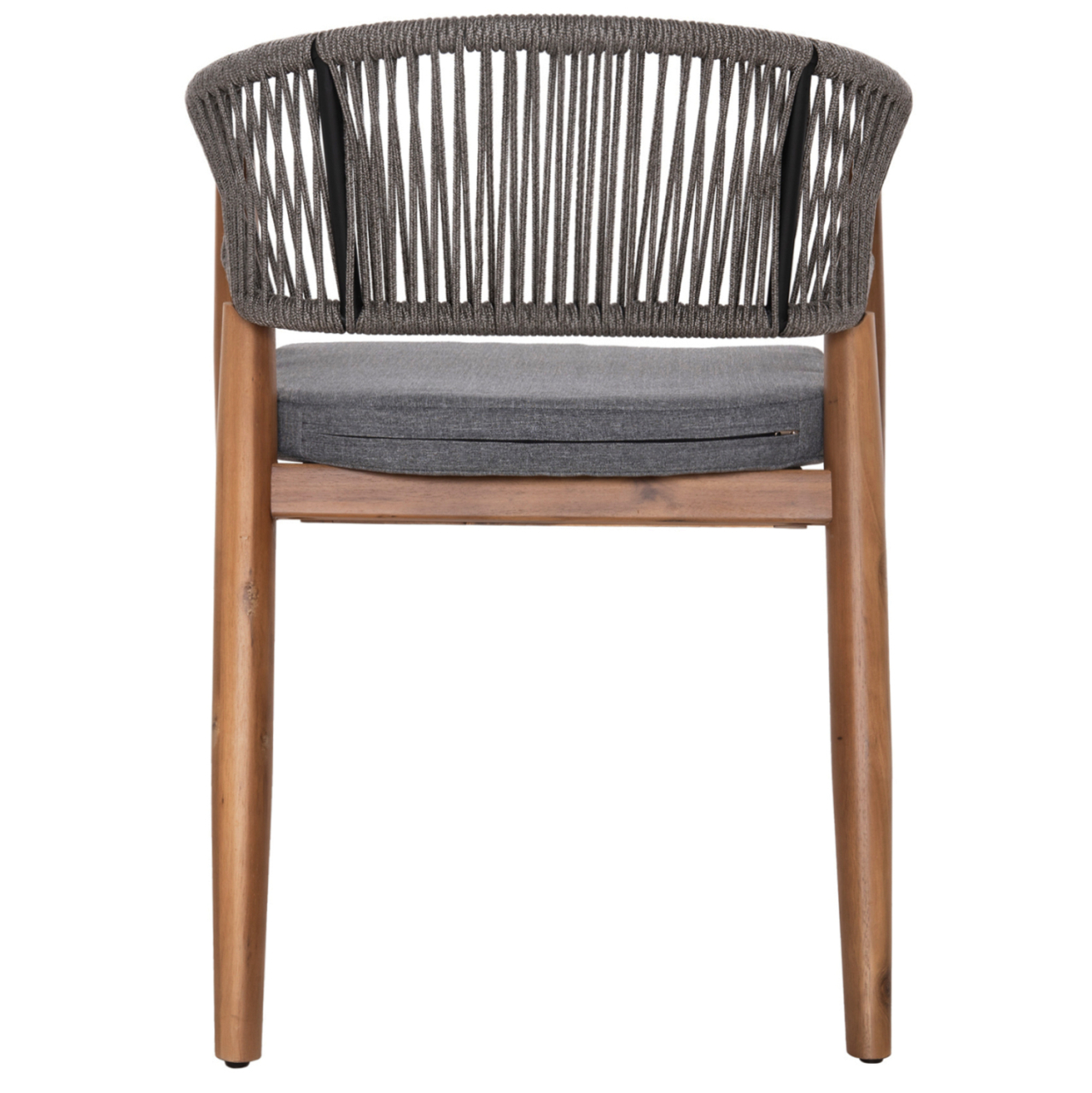 OUTDOOR DINING CHAIR NAVAN HM6135.01 ACACIA WOOD IN NATURAL-NYLON ROPE IN GREY 59x58x76Hcm. [6]