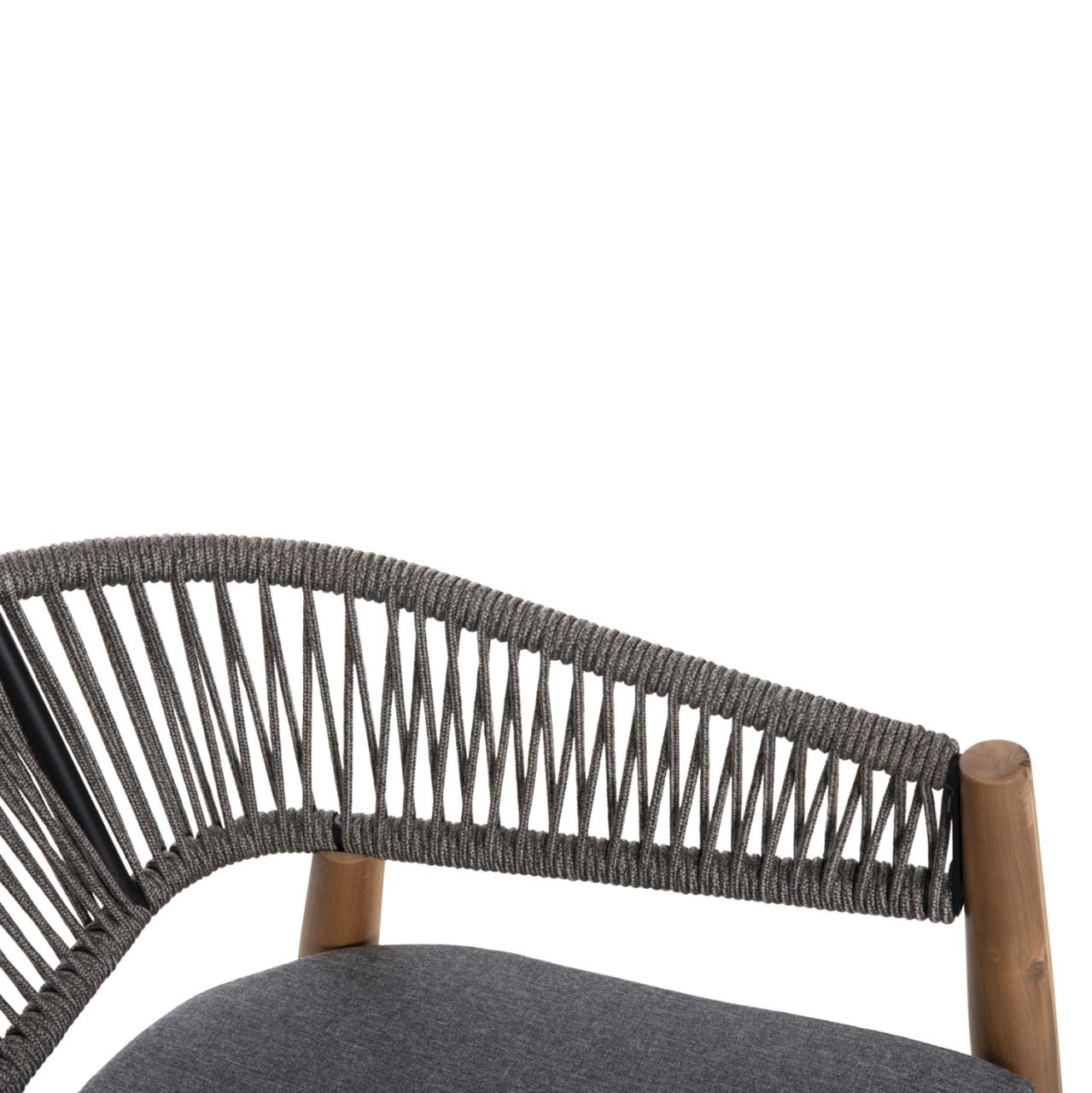 OUTDOOR DINING CHAIR NAVAN HM6135.01 ACACIA WOOD IN NATURAL-NYLON ROPE IN GREY 59x58x76Hcm. [7]