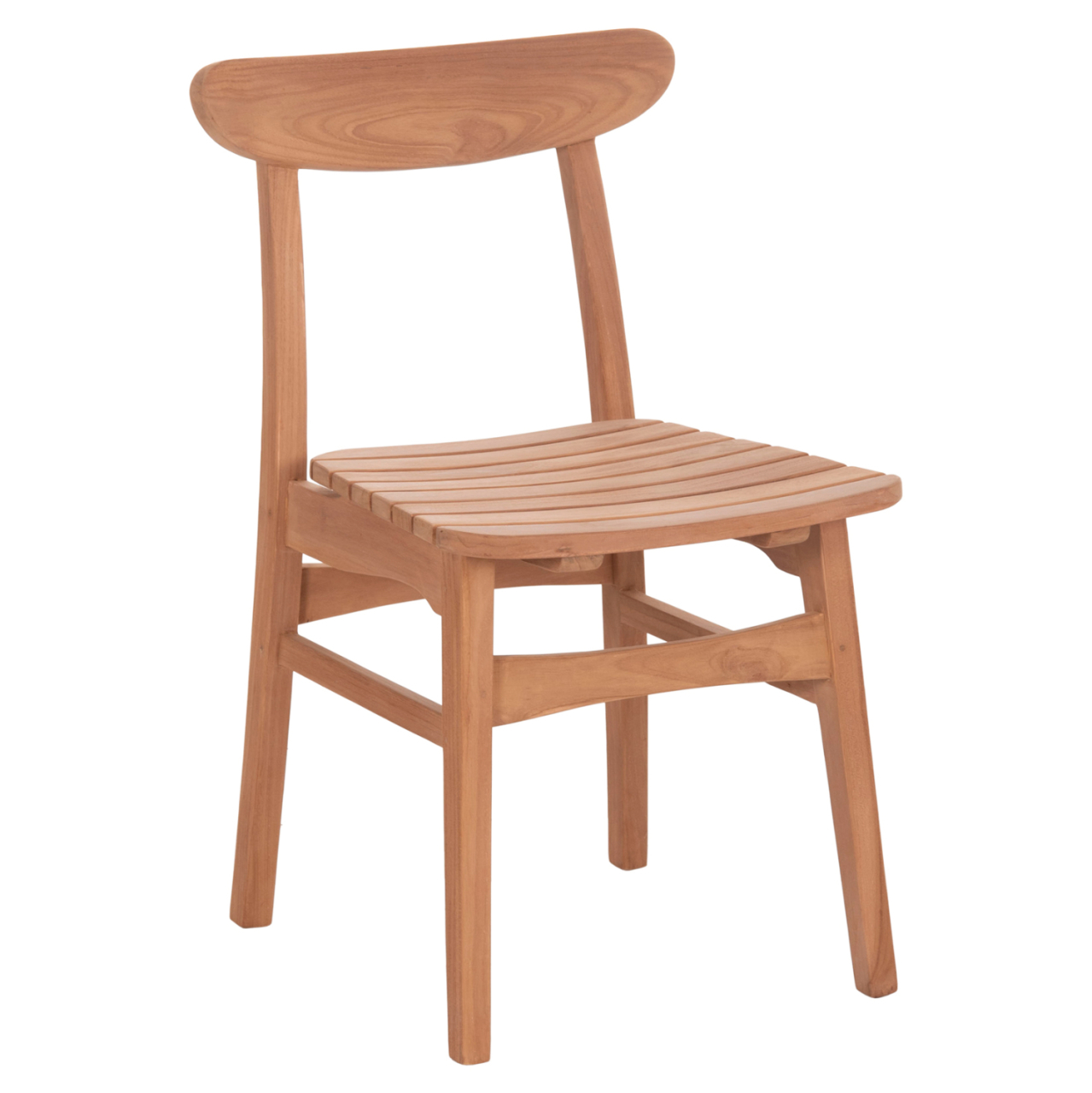 OUTDOOR DINING CHAIR ROBBIE HM18115 TEAK WOOD--NATURAL COLOR 48x51x82Hcm. [1]