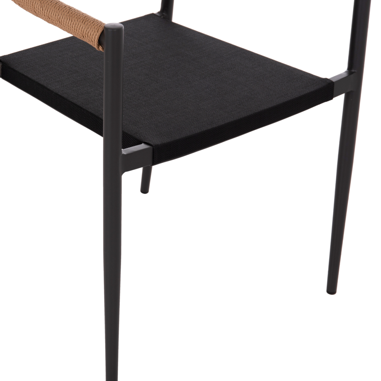OUTDOOR DINING SET 5PCS BERG HM21134 DARK GREY ALUMINUM--P.E.RATTAN [8]