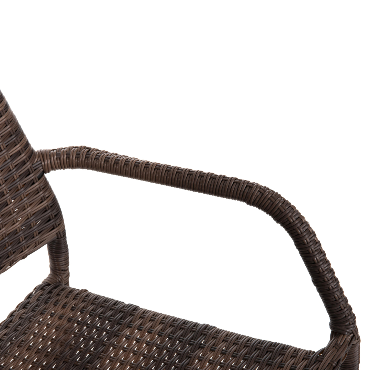 OUTDOOR DINING SET 5PCS BRUNO HM10874.01 METAL and WICKER IN BROWN [8]