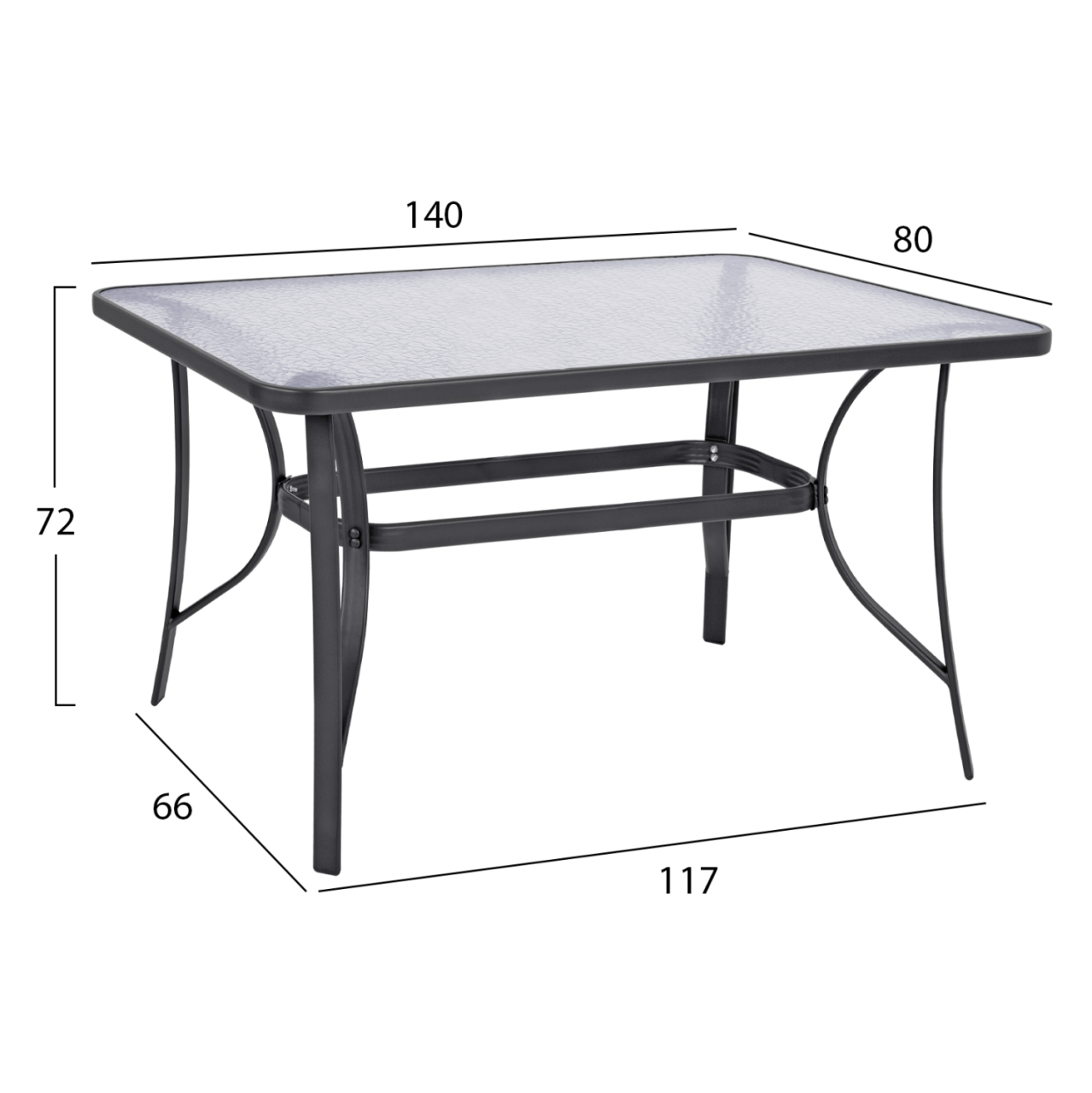 OUTDOOR DINING SET 5PCS BRUNO HM10874.02 METAL and WICKER IN GREY [2]