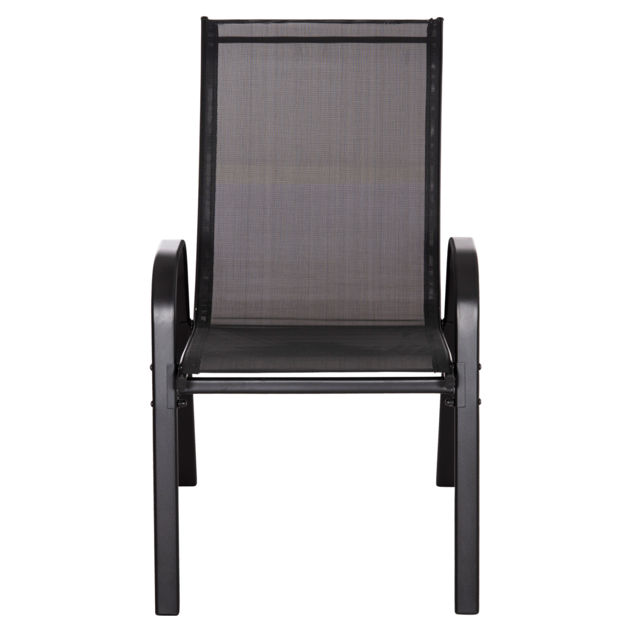 OUTDOOR DINING SET 5PCS BRUNO HM10894.03 METAL and TEXTILENE-- BLACK [4]