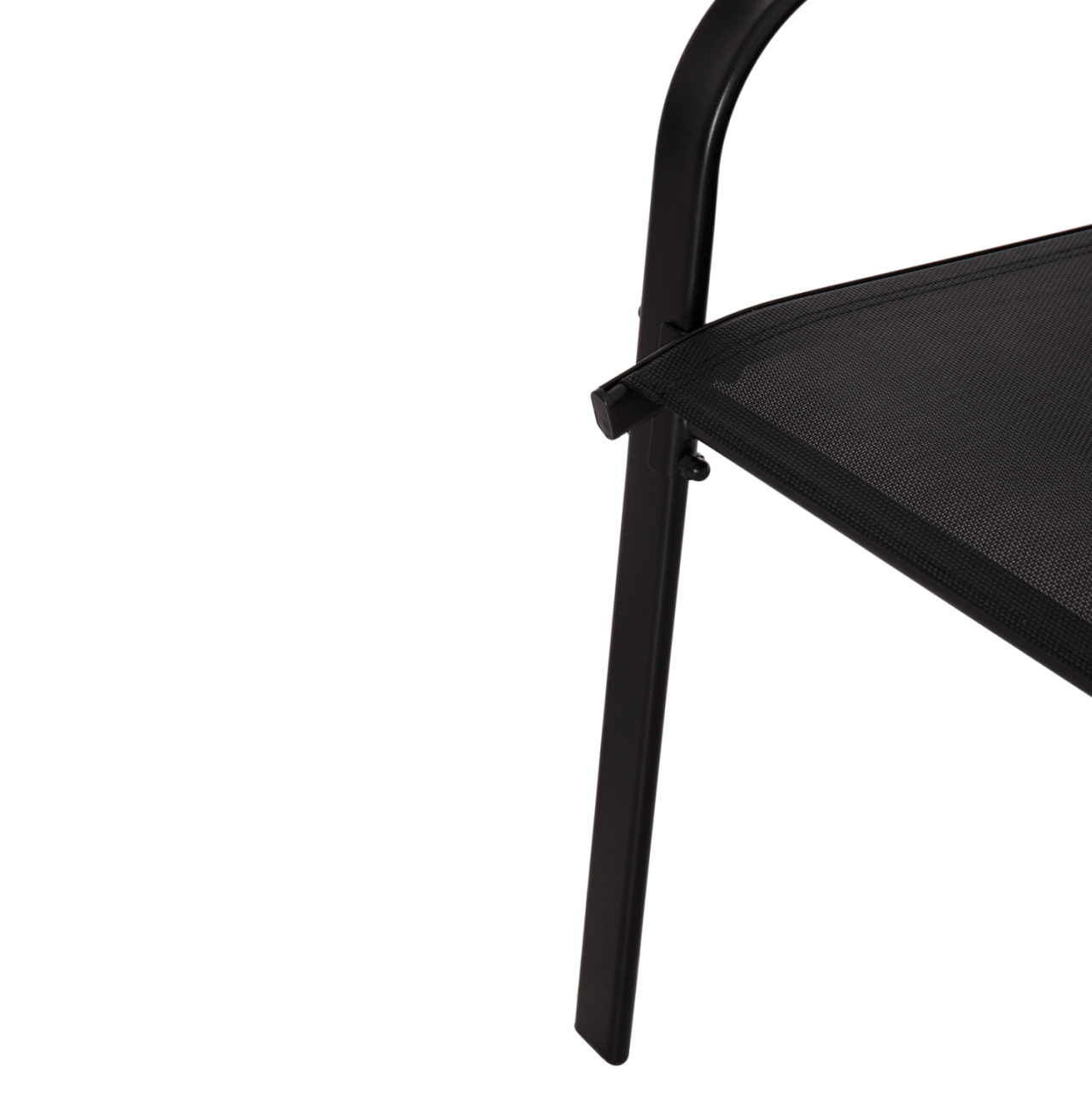 OUTDOOR DINING SET 5PCS BRUNO HM10894.03 METAL and TEXTILENE-- BLACK [7]