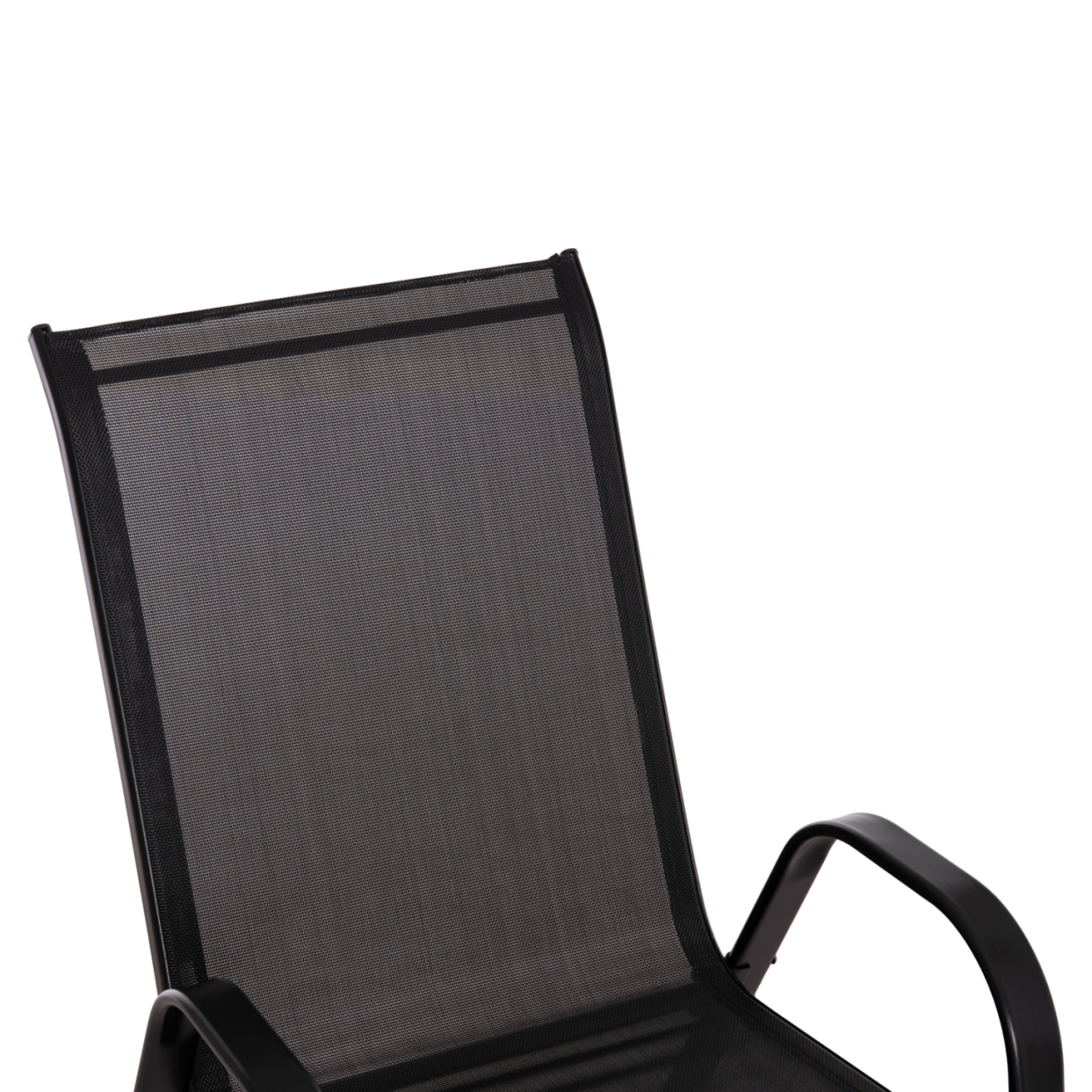 OUTDOOR DINING SET 5PCS BRUNO HM10895.03 BLACK METAL and TEXTILENE [4]