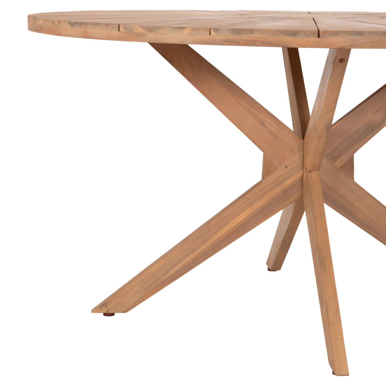 OUTDOOR DINING SET 5PCS CORTEN HM10900.01 ACACIA WOOD IN NATURAL--CUSHIONS IN BEIGE [8]