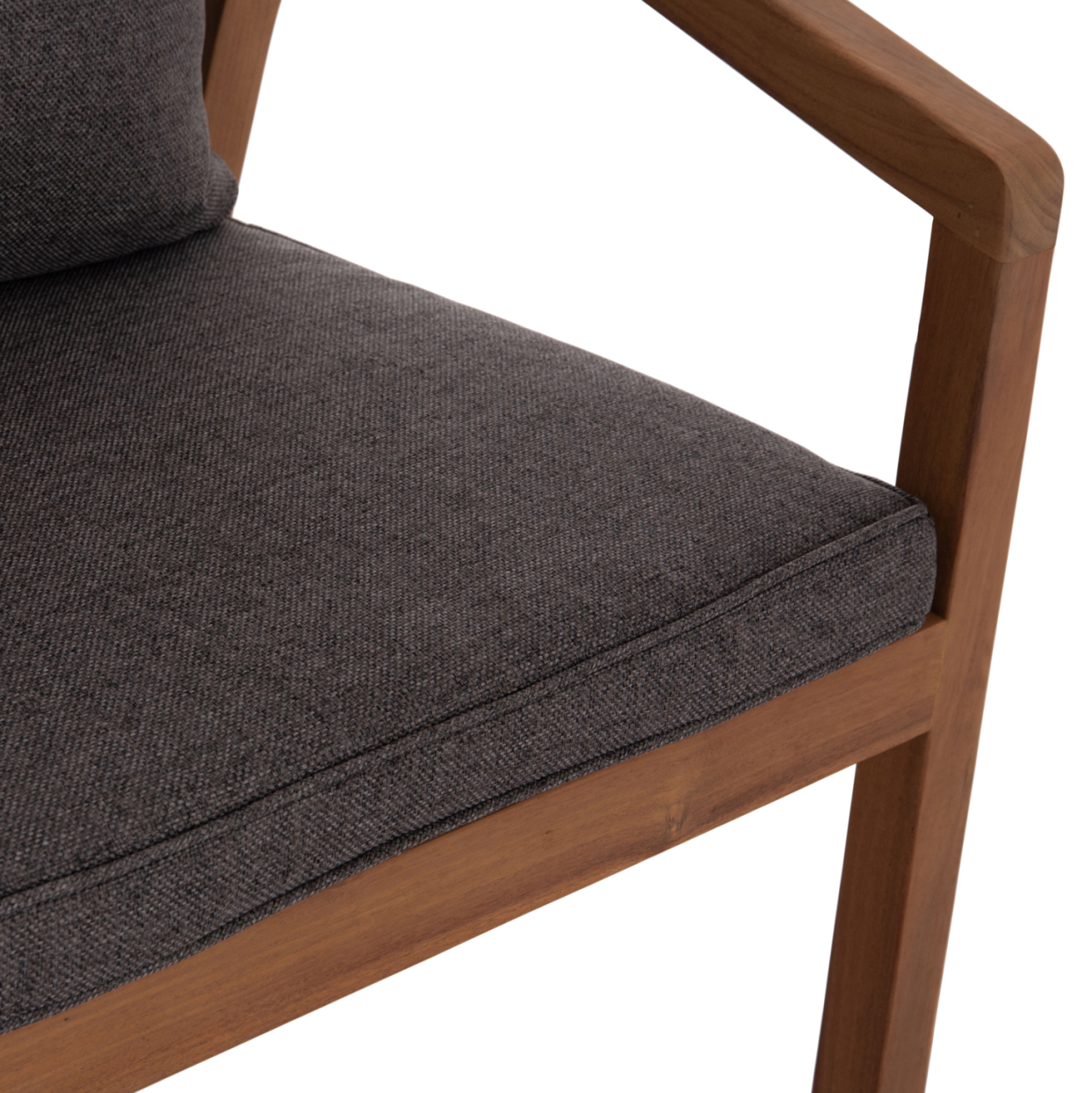 OUTDOOR DINING SET 5PCS CORTEN HM10900.02 ACACIA WOOD IN NATURAL--CUSHIONS IN GREY [5]
