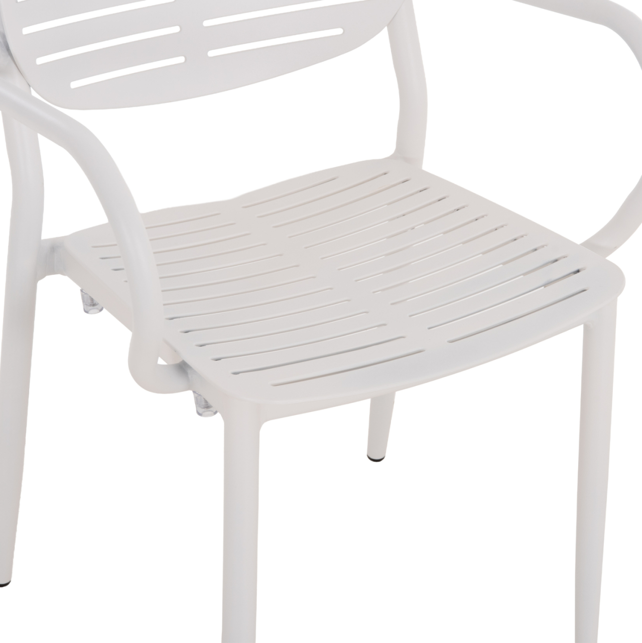 OUTDOOR DINING SET 5PCS HILLIARD HM10998.01 WHITE ALUMINUM-POLYWOOD [5]