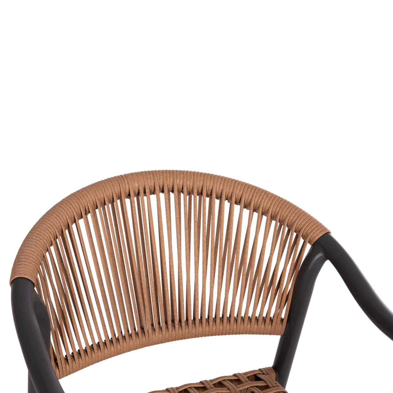 OUTDOOR DINING SET 5PCS KERLY HM10833.10 DARK GREY ALUMINUM--POLYWOOD--P.E.RATTAN BEIGE [4]
