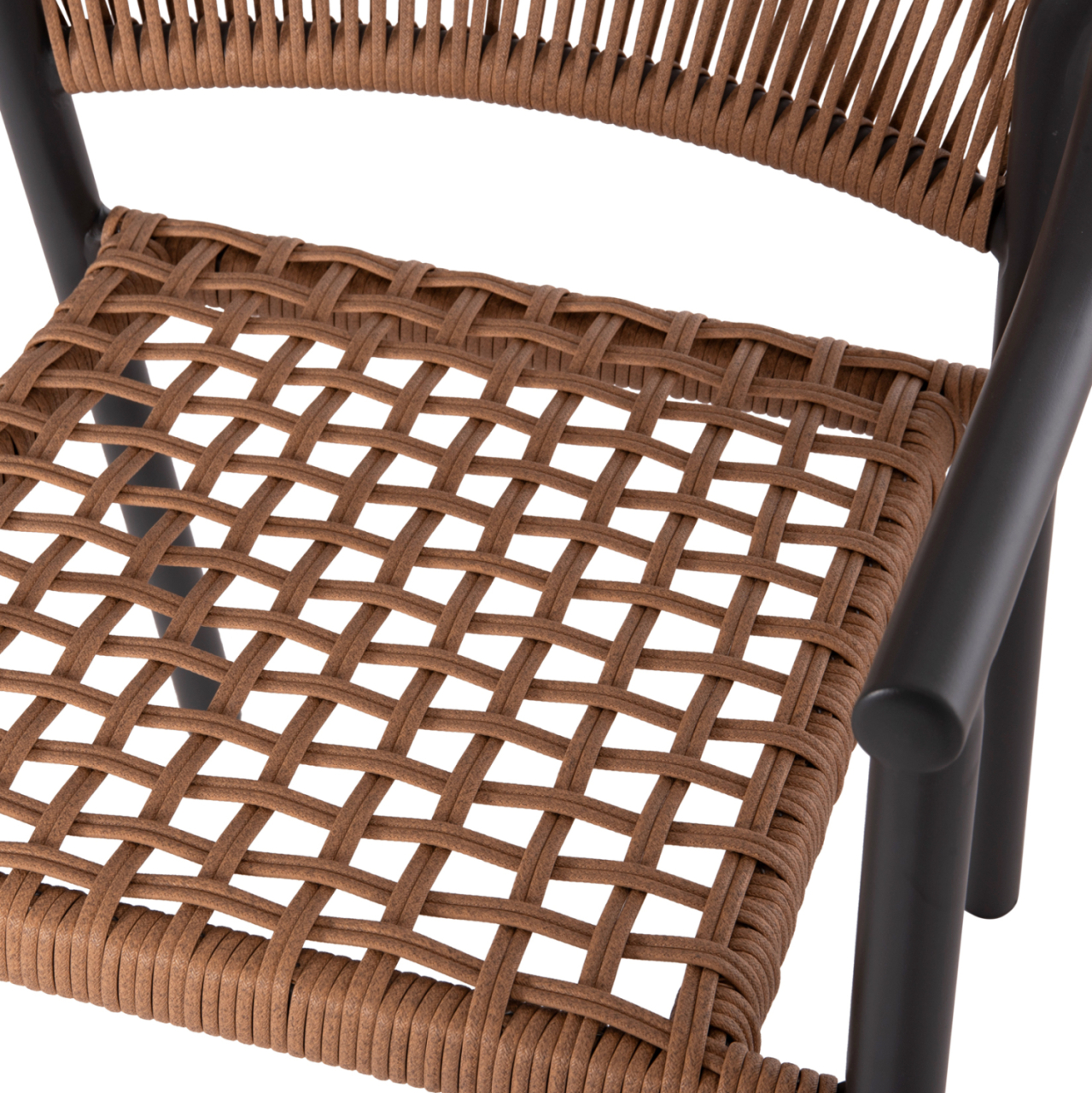 OUTDOOR DINING SET 5PCS KERLY HM10833.10 DARK GREY ALUMINUM--POLYWOOD--P.E.RATTAN BEIGE [5]